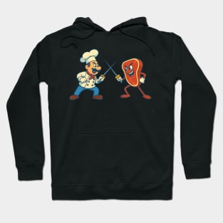 Chef vs Steak Hoodie